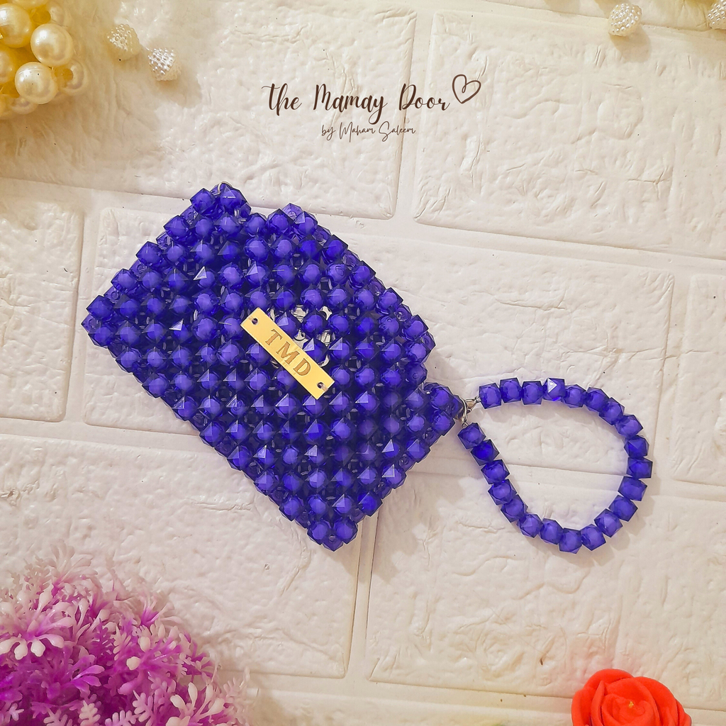 Handmade Beaded Card Mini Wallet