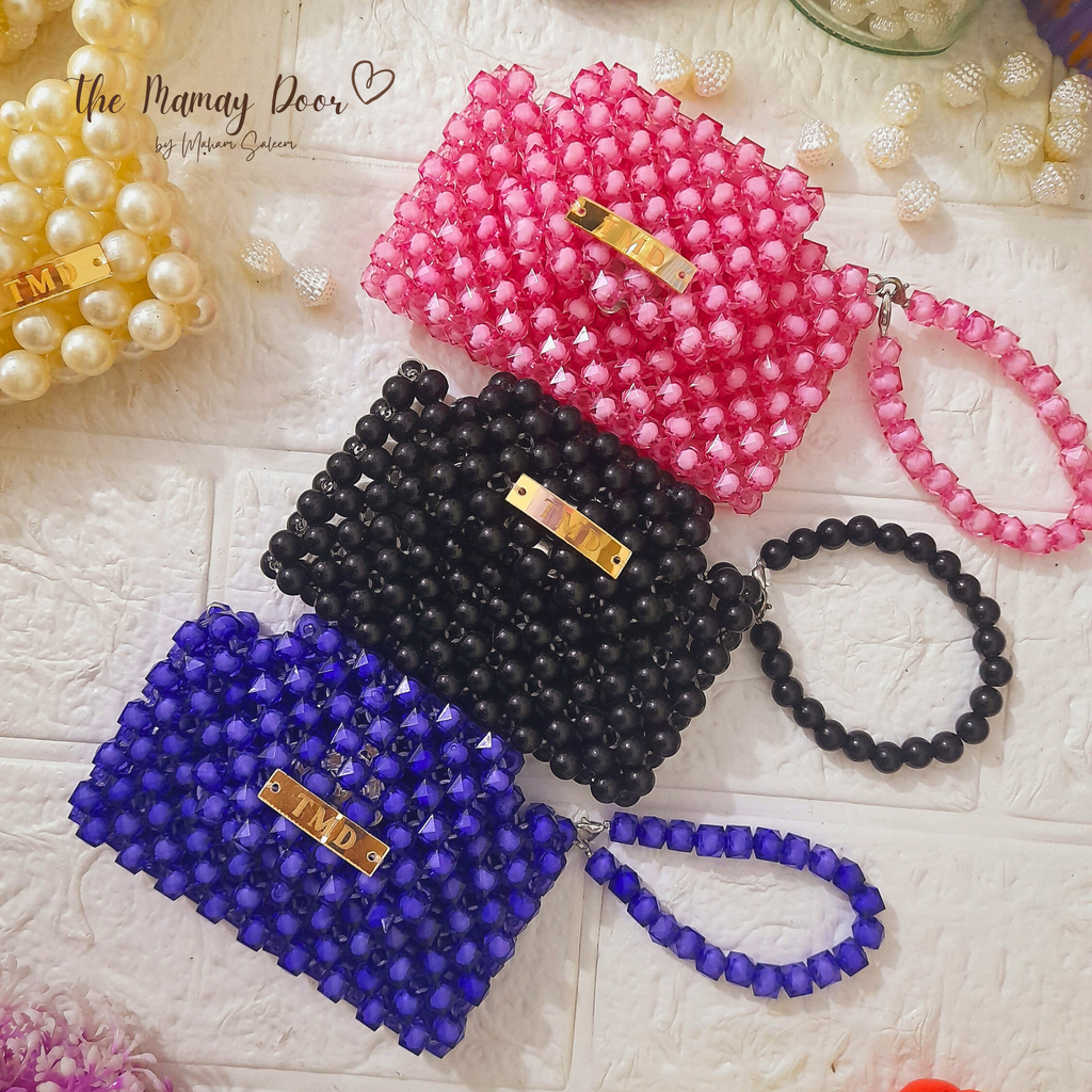 Handmade Beaded Card Mini Wallet
