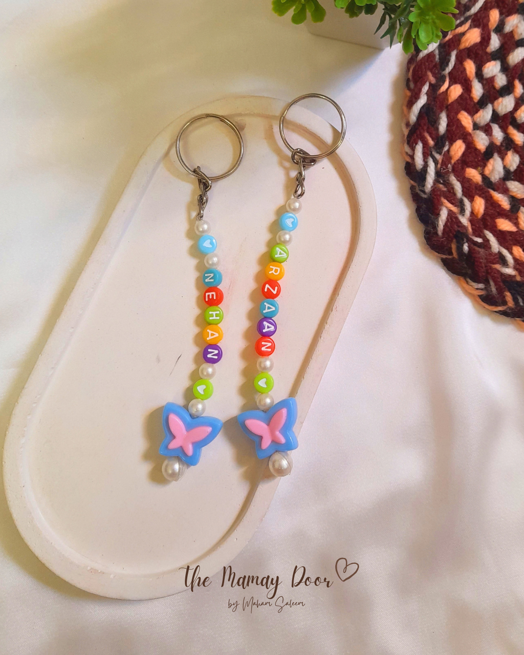 Beaded Name Keychain