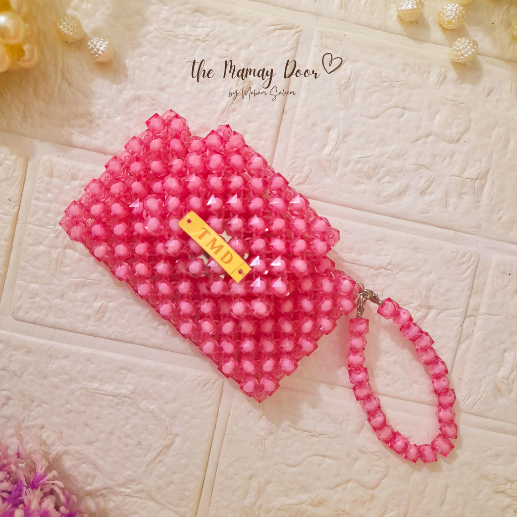 Handmade Beaded Card Mini Wallet