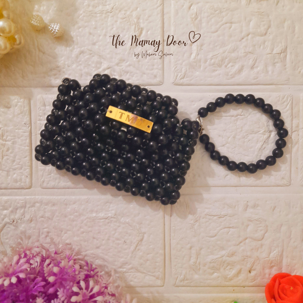 Handmade Beaded Card Mini Wallet