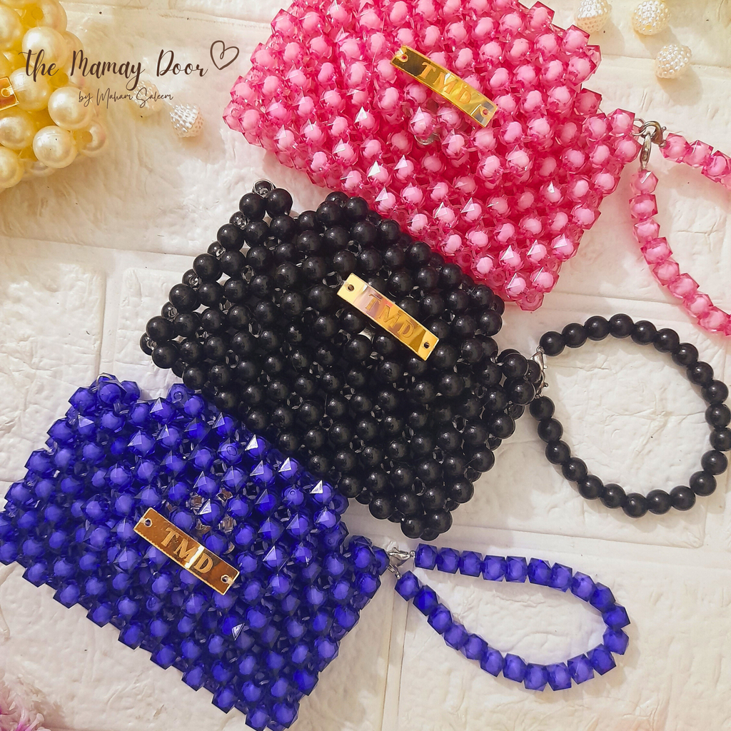 Handmade Beaded Card Mini Wallet