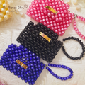 Handmade Beaded Card Mini Wallet