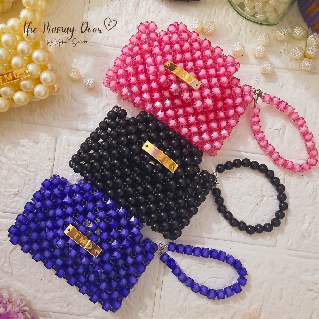 Handmade Beaded Card Mini Wallet